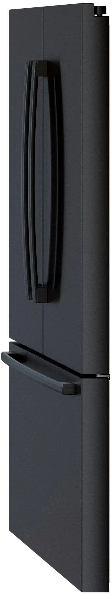 Bosch - 800 Series 21 Cu. Ft. French Door Counter-Depth Smart Refrigerator - Black stainless steel