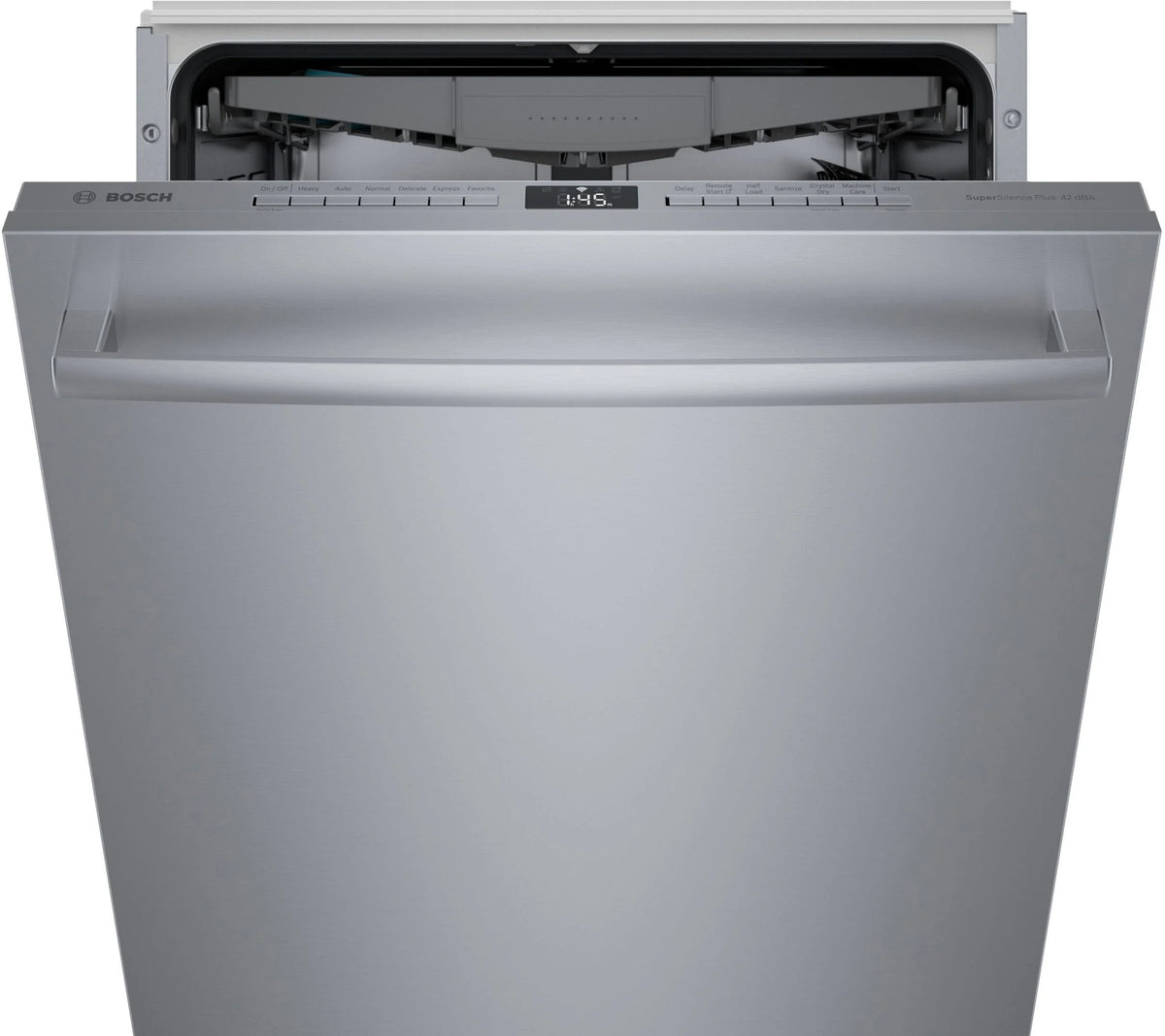 Bosch - 800 Series 24" Top Control Smart Built-In Dishwasher with 3rd Rack and 42 dBA - Silver