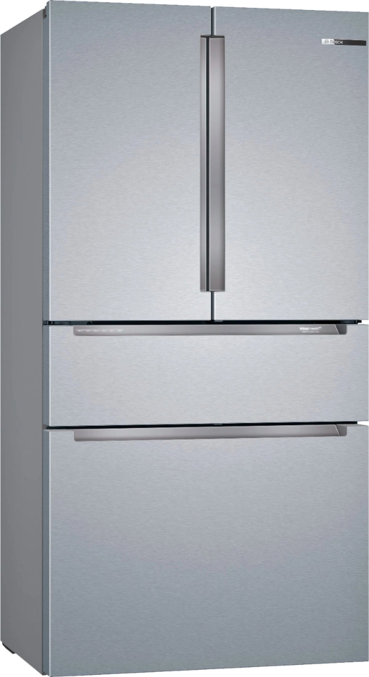 Bosch - 800 Series 20.5 Cu. Ft. 4-Door French Door Counter-Depth Smart Refrigerator - Stainless steel