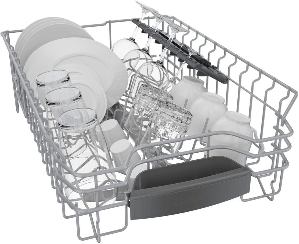 Bosch - 800 Series 18" Front Control Smart Built-In Stainless Steel Tub Dishwasher with 3rd Rack, 44 dBA - Stainless steel