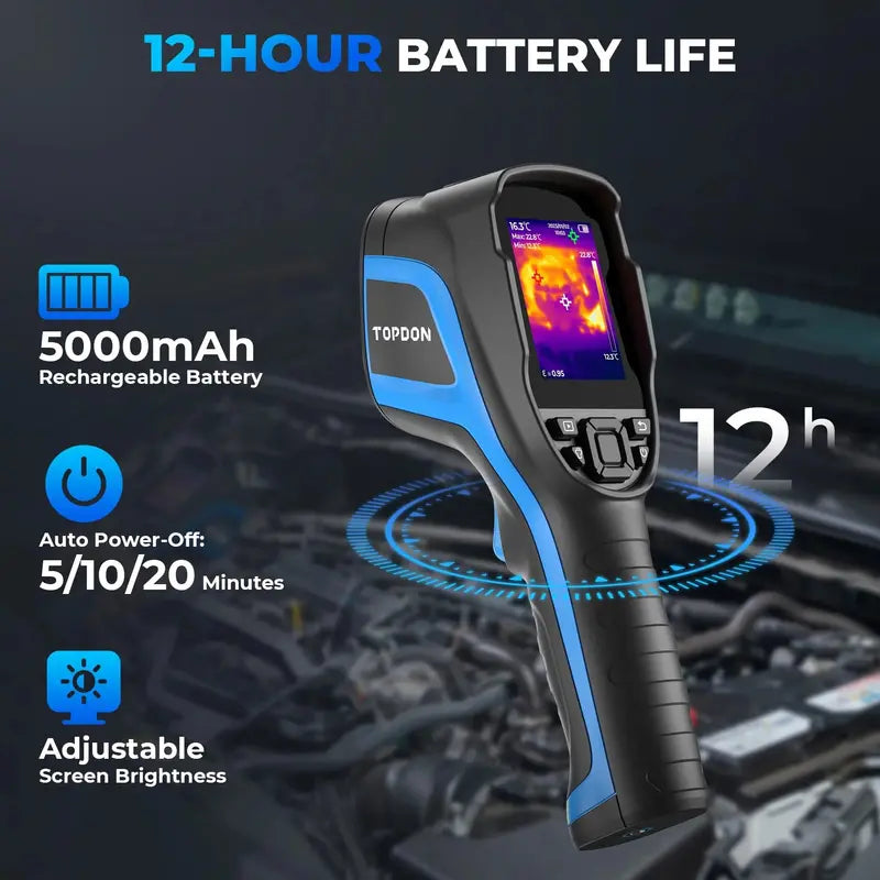 TOPDON TC100 Thermal Imaging Camera – 256×192 IR Resolution, Handheld Diagnostic Tool