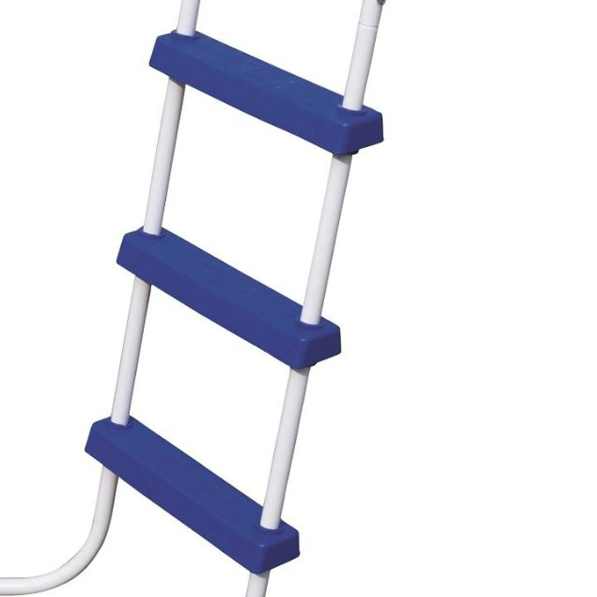 Bestway 52 Inch Steel Above Ground Swimming Pool Ladder No-Slip Steps (Used)💝 Last Day For Clearance