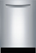 Bosch - 800 Series 24" Top Control Built-In Dishwasher with CrystalDry, Stainless Steel Tub, 3rd Rack, 42 dBa - Stainless steel