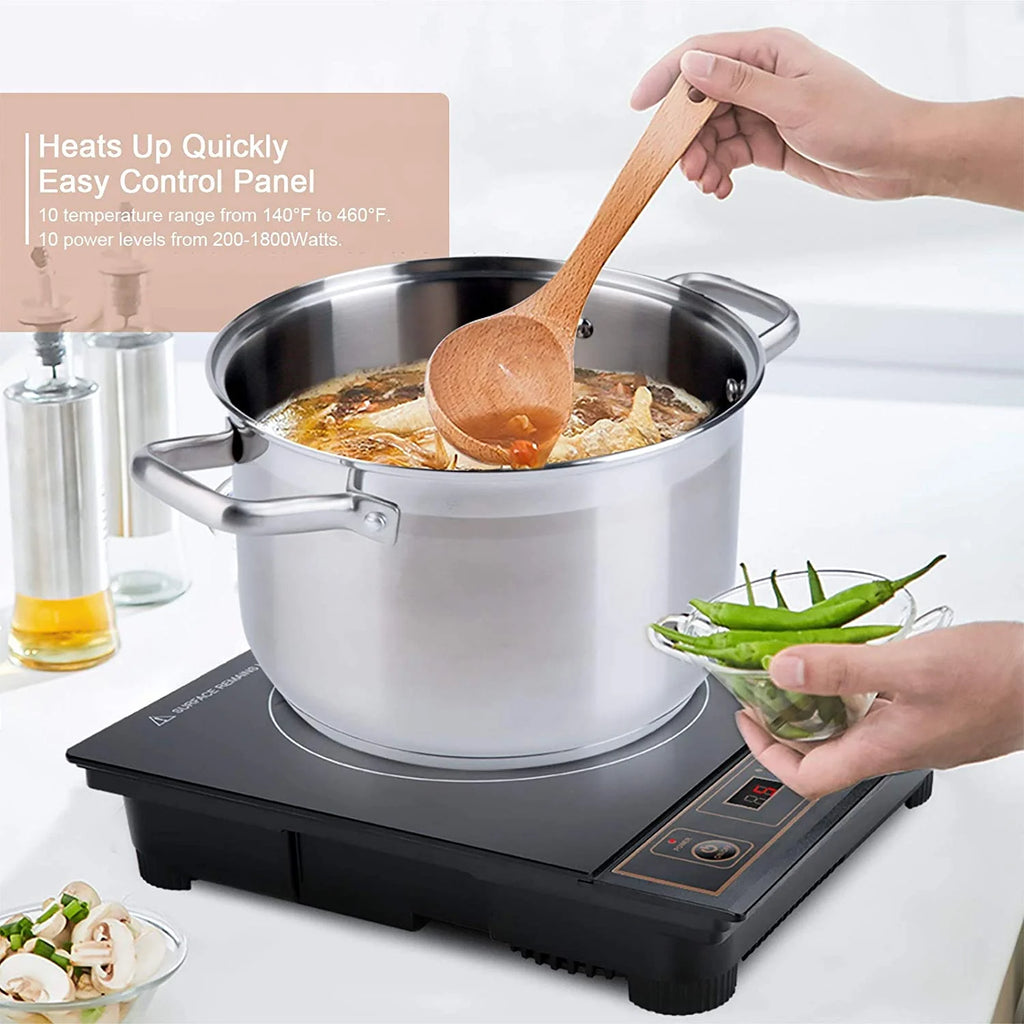 Duxtop 1800W Portable Induction Cooktop Countertop Burner . Gold 8100MC/BT-180G3
