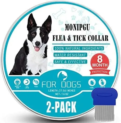 Universal Flea & Tick Collar for Dogs – 8-Month Protection, Allergy-Free, Waterproof, Adjustable