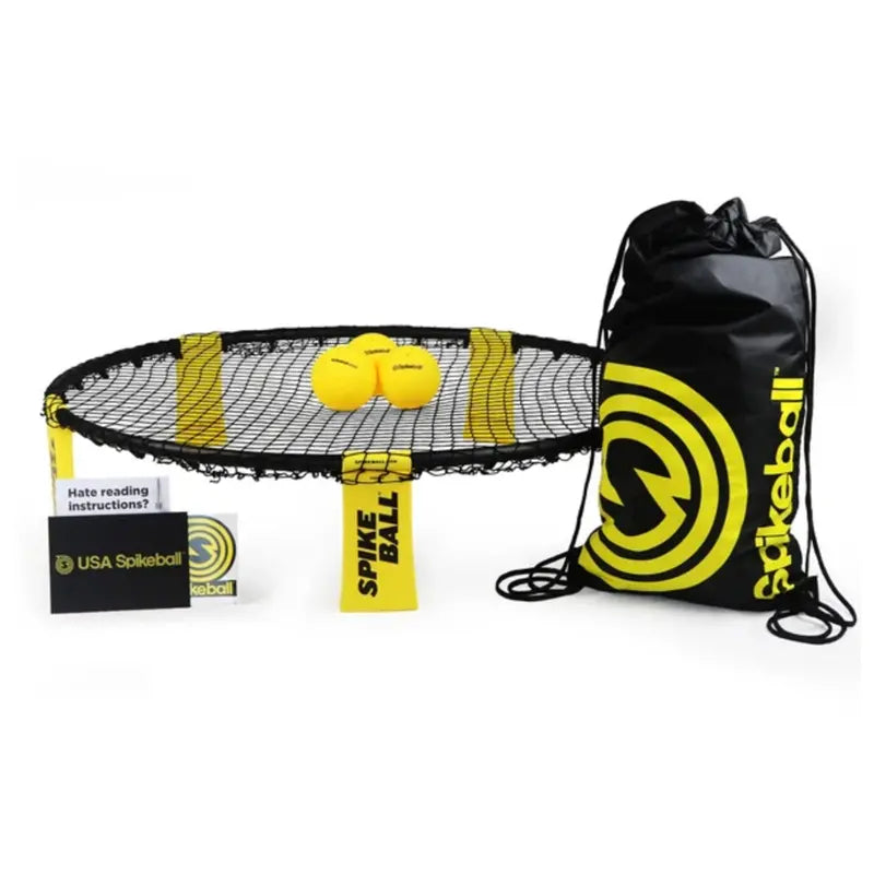 Spikeball Standard 3 Ball Kit with Adjustable Net and Balls – Portable Roundnet Game