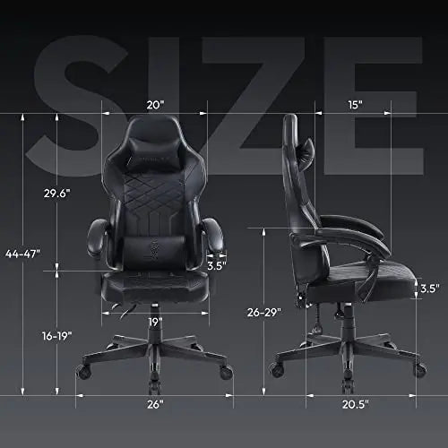 Dowinx Gaming Chair with Pocket Spring Cushion, Ergonomic Computer Chair High Back