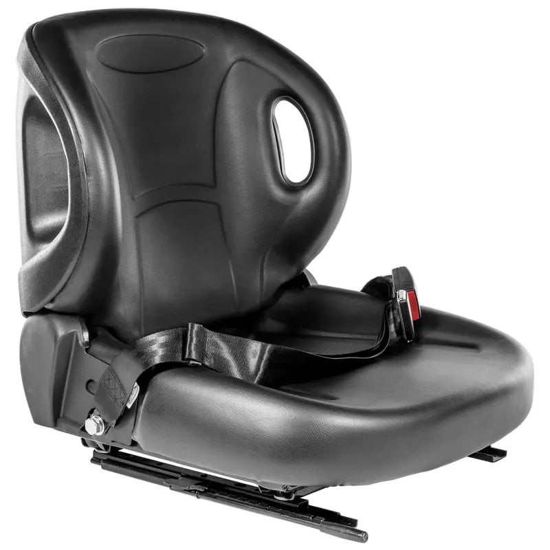 Universal Forklift Seat Replacement Seat Seatbelt Cat, Clark, Komatsu, Nissan, Yale, Toyota, Hyster -Black