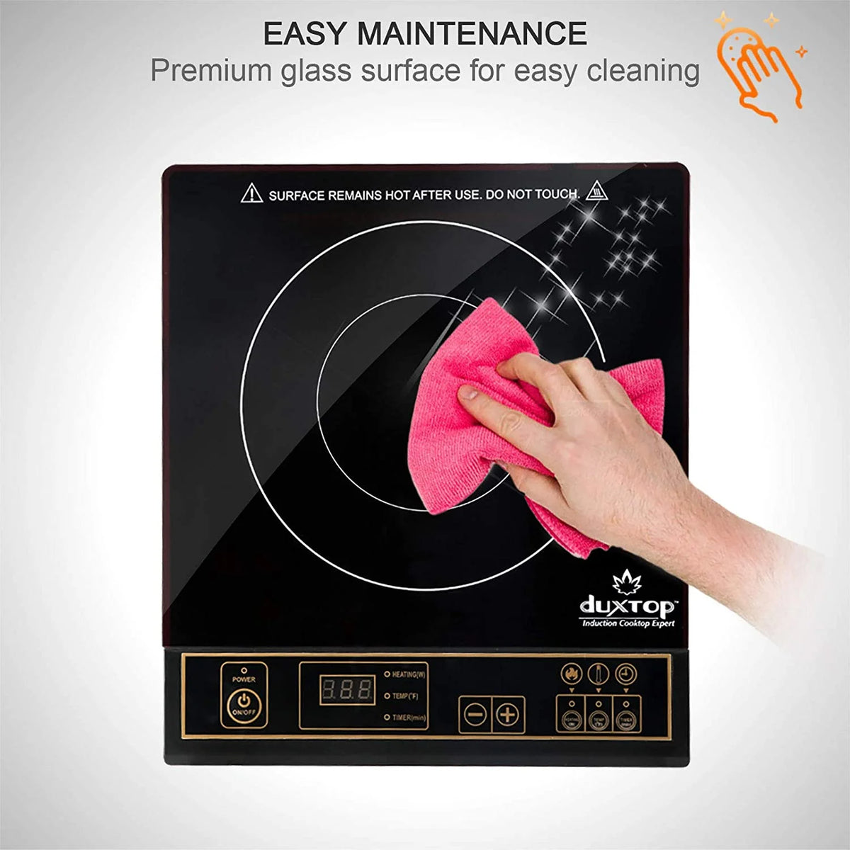 Duxtop 1800W Portable Induction Cooktop Countertop Burner . Gold 8100MC/BT-180G3