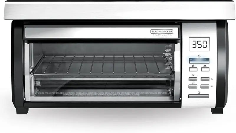 Spacemaker Under-Counter Toaster Oven – Compact Black/Stainless Steel Model (TROS1000D) for Small Kitchens