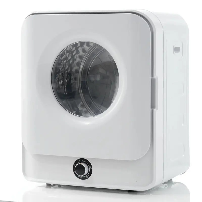 Compact Front-Load Clothes Dryer  1.95 Cu. Ft., 830W, 5 Drying Modes, Stainless Drum, White