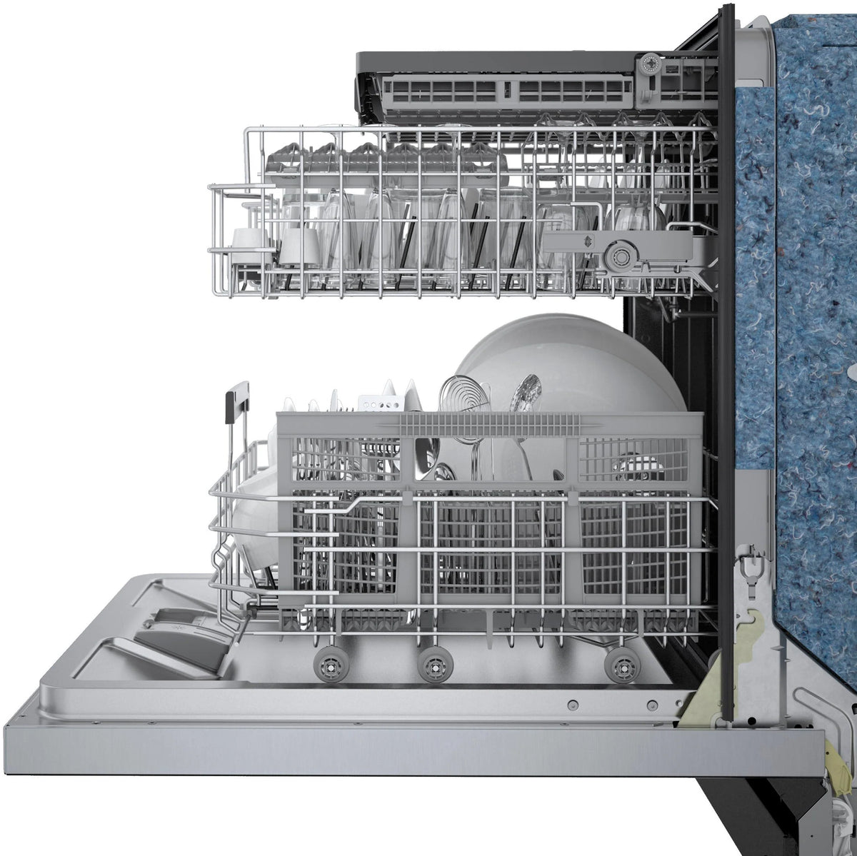 Bosch - 800 Series 24" Top Control Built-In Dishwasher with CrystalDry, Stainless Steel Tub, 3rd Rack, 42 dBa - Stainless steel