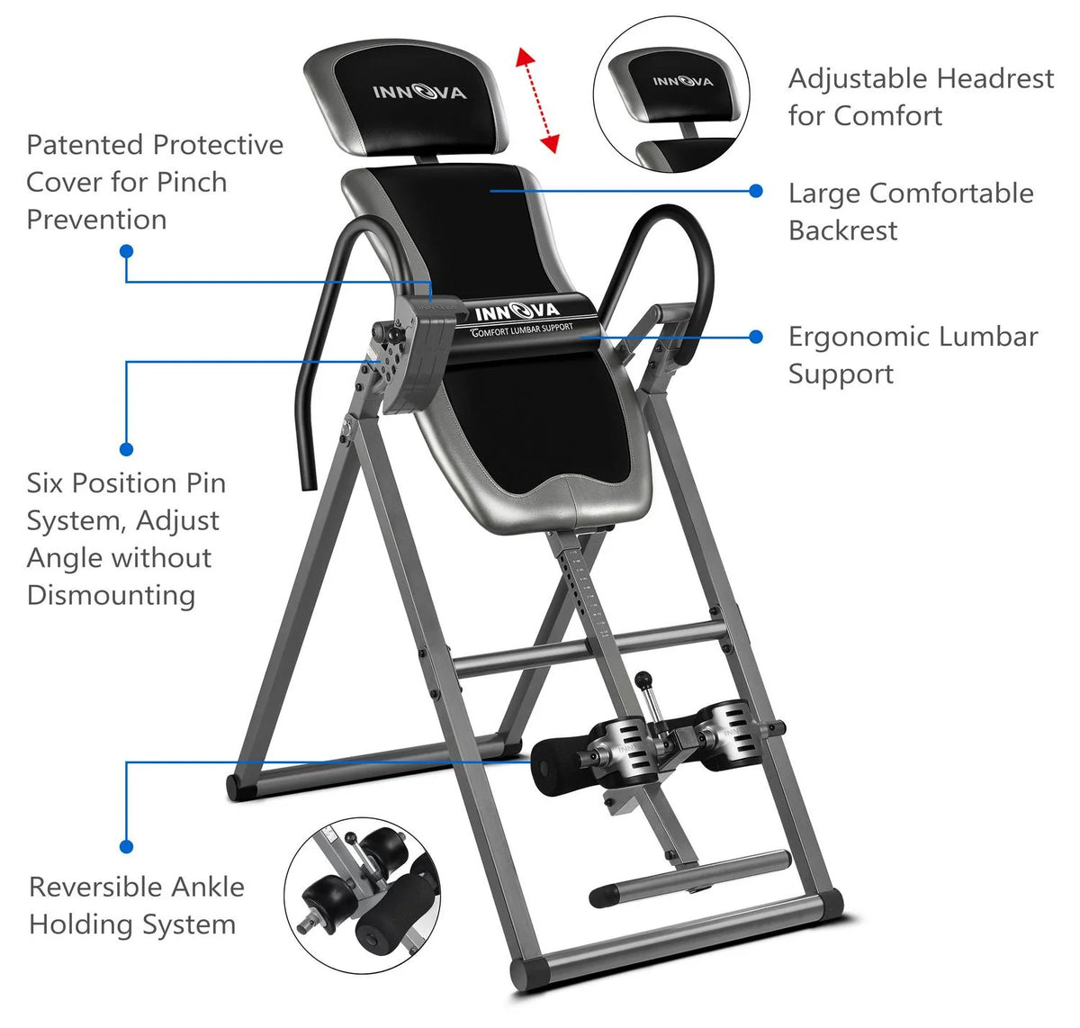 Innova ITX9600 Heavy Duty Deluxe Inversion Table