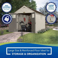 Tremont 8 ft. x 13 ft. Reinforced Plastic Storage Shed