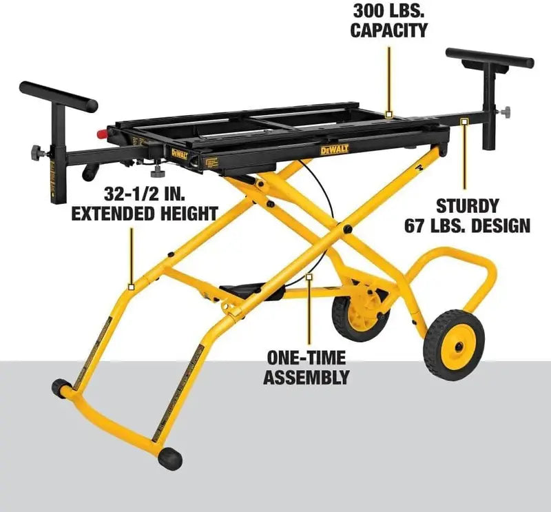 DEWALT DWX726 Miter Saw Stand  Mobile, Adjustable, and Foldable Design