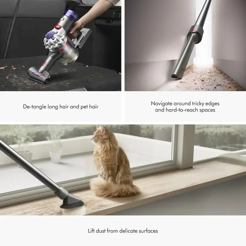 Cordless Vacuum Cleaner  Sleek Silver/Nickel Finish, Lightweight & Cord-Free Cleaning Performance