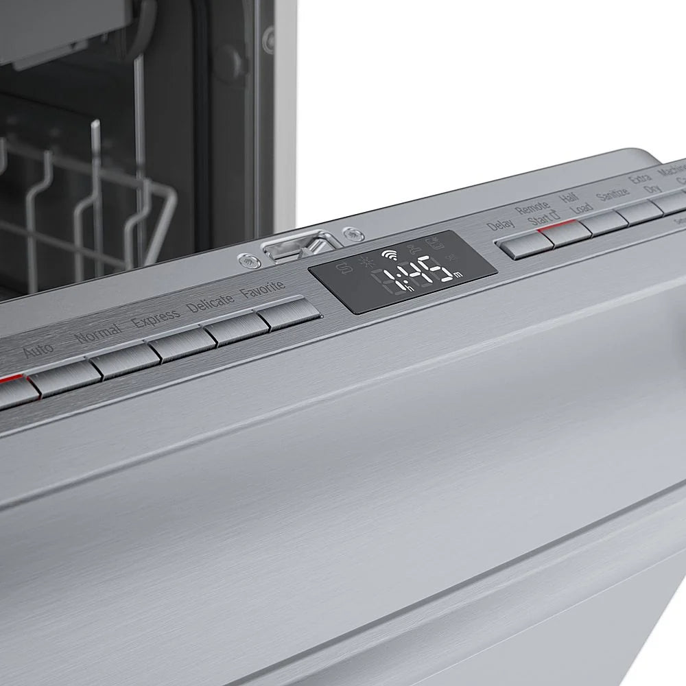 Bosch - 800 Series 18" Top Control Smart Built-In Dishwasher with 3rd Rack and 44 dBA - Silver