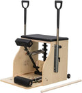 Split-Pedal Pilates Chair with Handles – Compact Reformer for Home or Studio Workouts