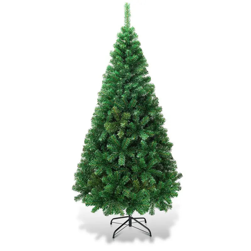 Sturdy Pre-Lit Artificial Christmas Tree with Reinforced Metal Stand
