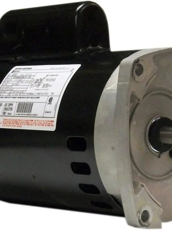 Square Flange Pool Motor – 1.5 HP, 3450 RPM, 56Y Frame, ODP Enclosure, PSC, Energy Efficient