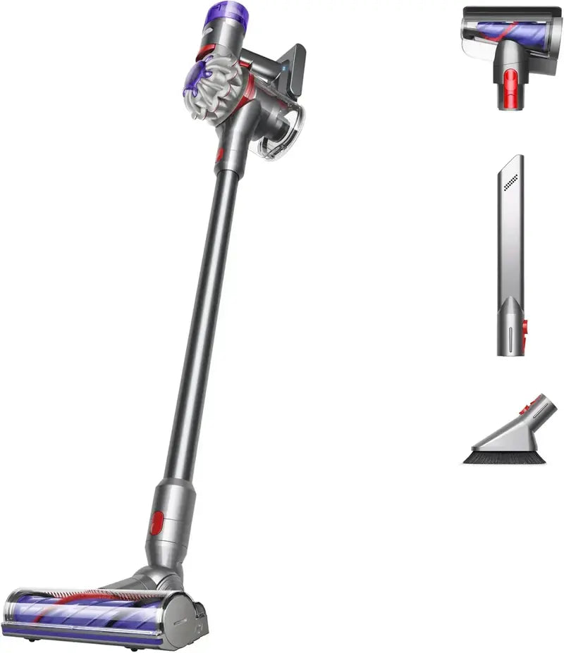 Cordless Vacuum Cleaner  Sleek Silver/Nickel Finish, Lightweight & Cord-Free Cleaning Performance