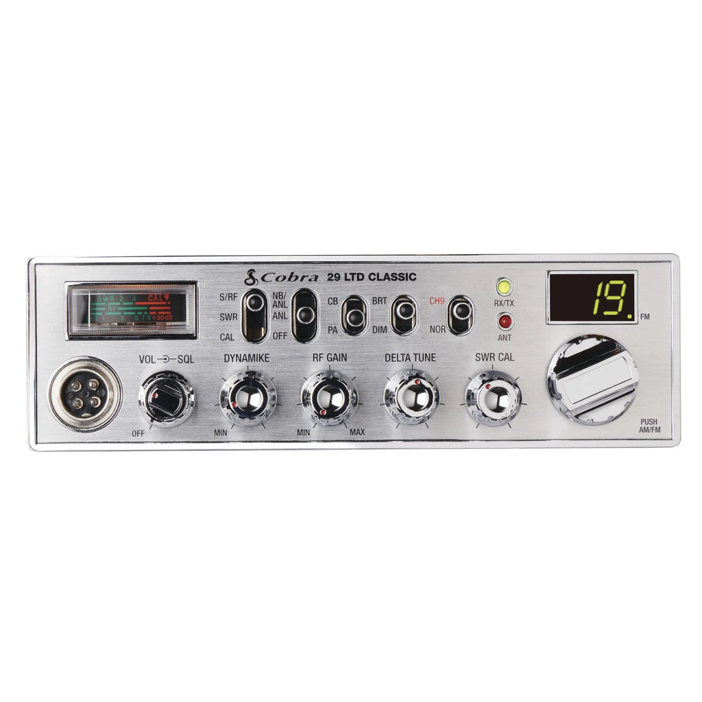 Cobra 29 LTD AM/FM Classic Professional CB Radio, 40 Channels, 4 Watts, Instant Channel 9, SWR Calibration