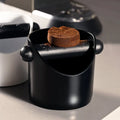 Compact Home Espresso Knock Box & Portafilter Stand for Machine-Based Brewing