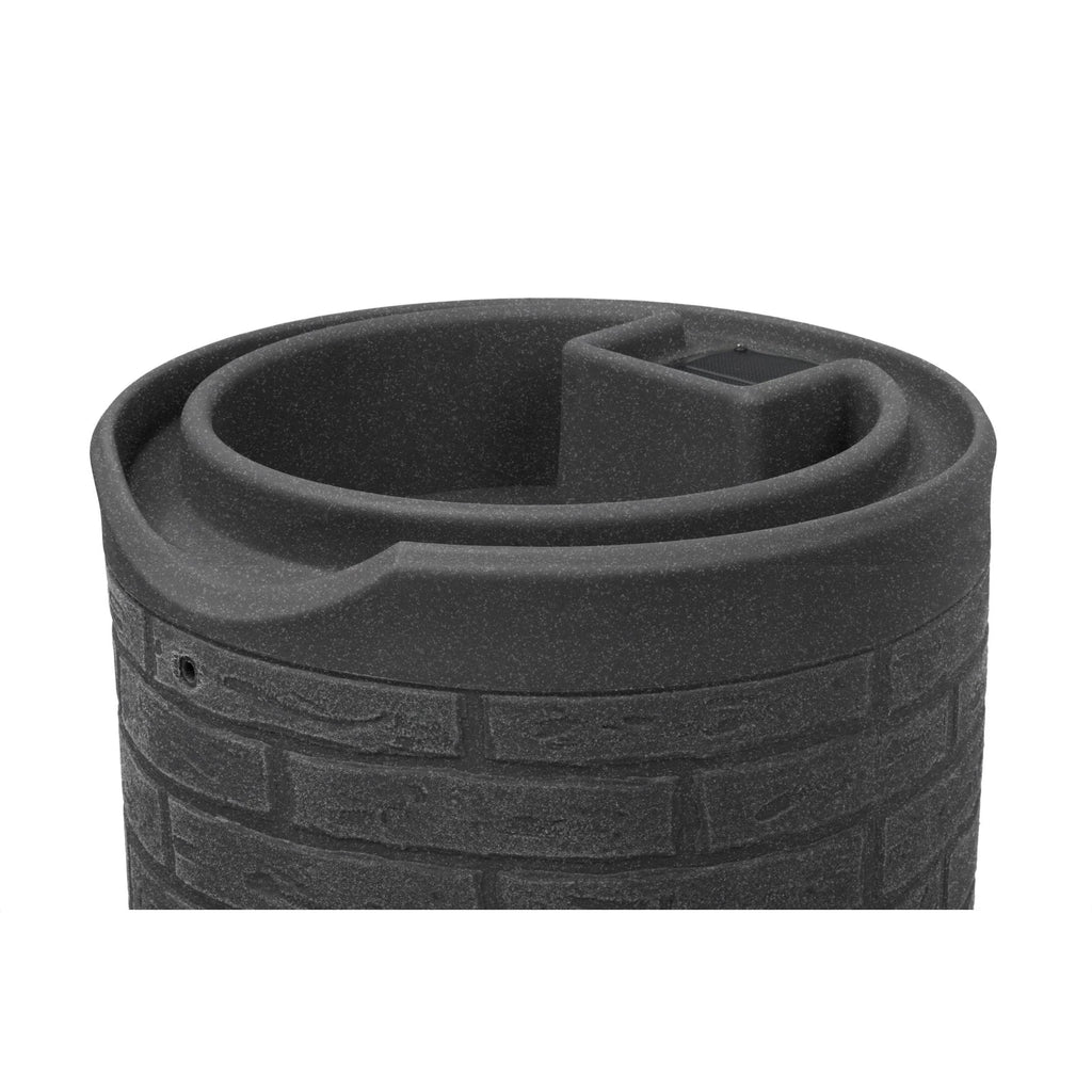 Good Ideas IMP-D50-DAR Impressions Downton Rain Saver Rain Barrel . 50 Gallon . Dark Granite