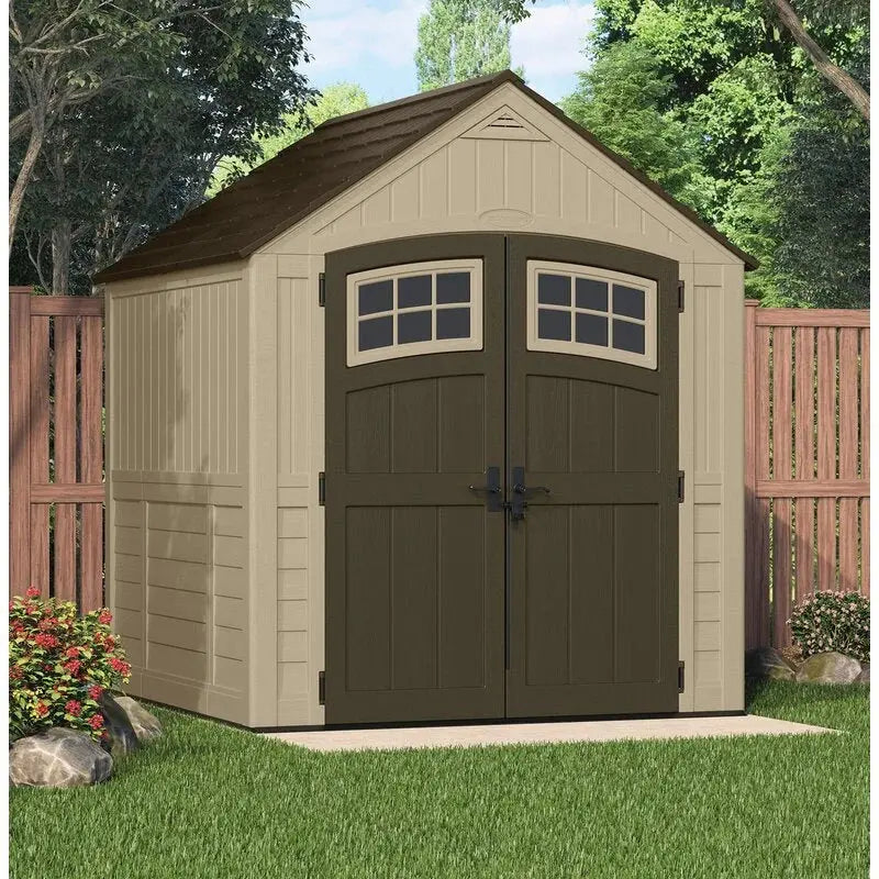 Sutton Resin Storage Shed – 7.5 ft x 7 ft Outdoor Utility Building