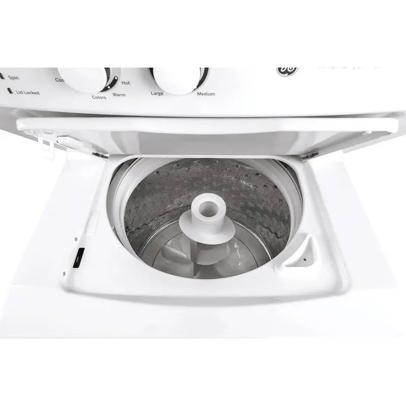 Compact Laundry Center  3.8 Cu. Ft. Top-Load Washer and 5.9 Cu. Ft. Electric Dryer in a Single White Unit
