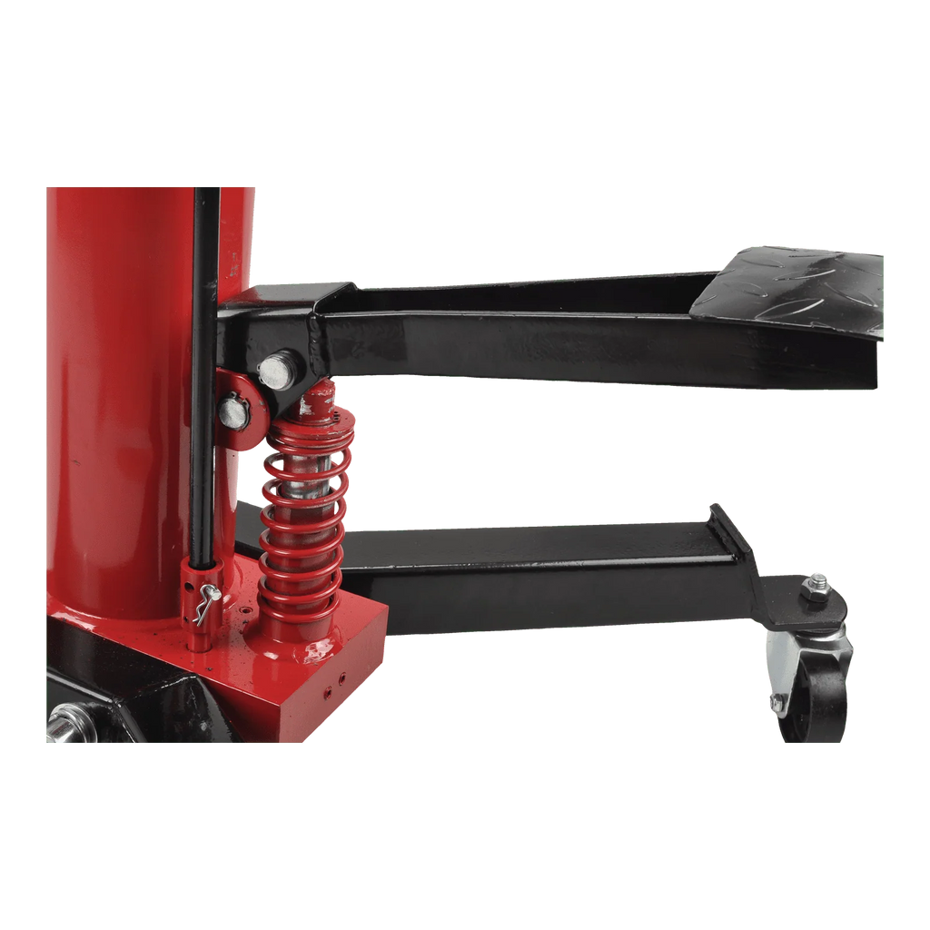 FGJQEFG Transmission Jack 1100Lbs 2 Stage Hydraulic High Lift Vertical Telescopic 34" - 68" Adjustable Height with Foot Pedal Wheels