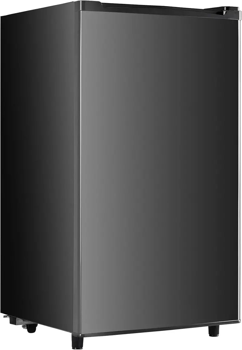Sweetcrispy 3.2 Cu Ft Mini Fridge with Freezer — Single-Door, Adjustable Thermostat, Low-Noise, Energy-Efficient Dorm Refrigerator (Black)