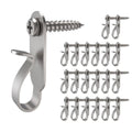 GEZIDEA Light Hanger Hooks,Screw Hooks for Hanging Christmas Light,Light Wire and LED Fairy LED Light Clips,Stainless Steel,40 Pack