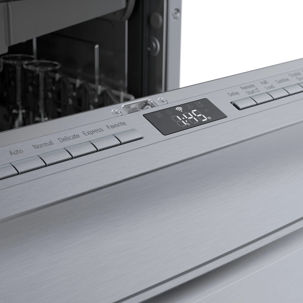 Bosch - 800 Series 24" Top Control Smart Built-In Dishwasher with 3rd Rack and 42 dBA - Silver