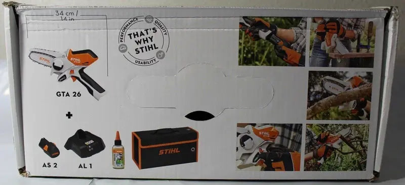 STIHL GTA 26 Cordless Pruning Chainsaw – Includes Battery, Charger & Carrying Case