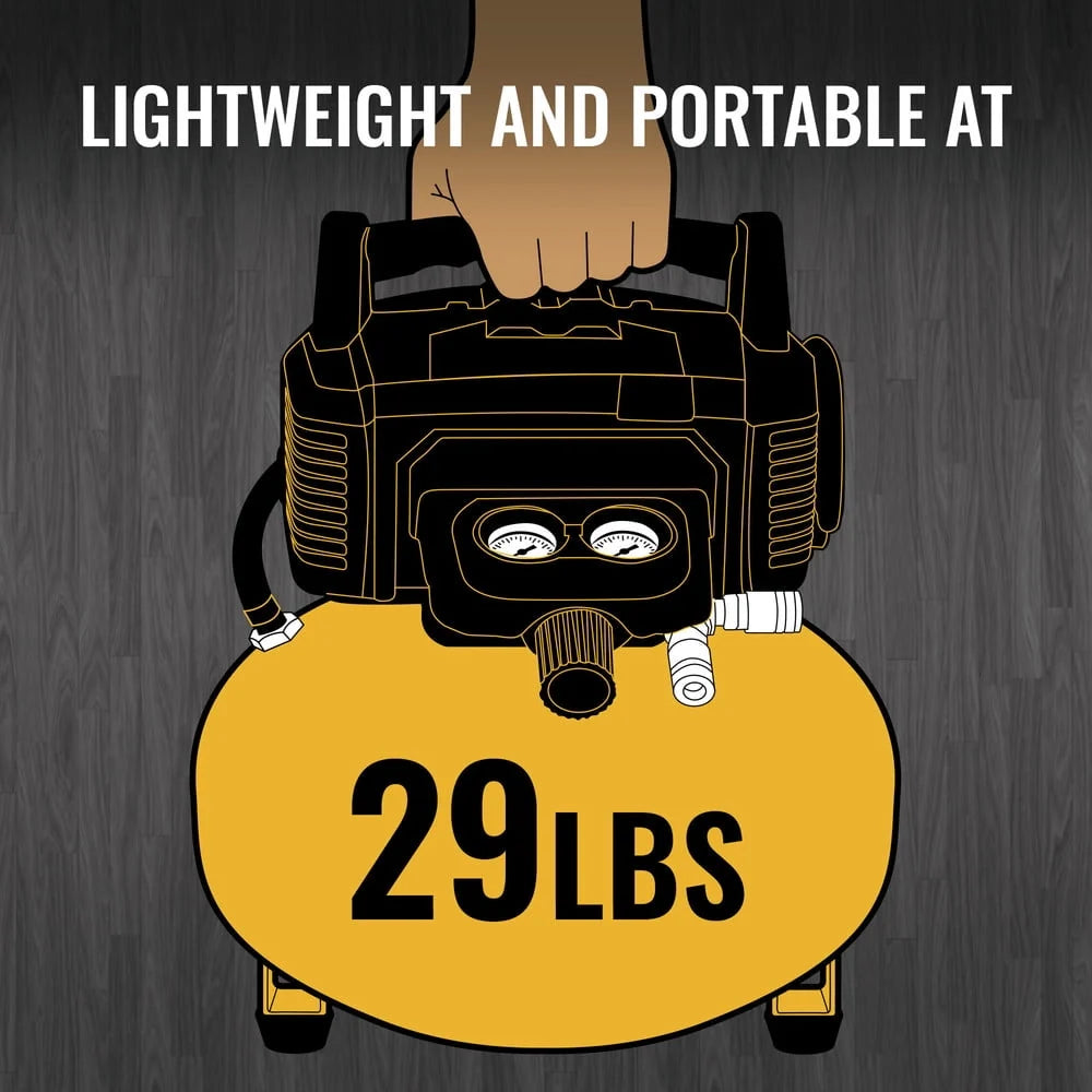 BOSTITCH BTFP02012 6-Gallon Pancake Compressor