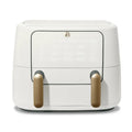 Drew Barrymore TriZone Air Fryer  9-Quart Dual-Zone Cooking, 1700W Power, White Icing Finish, Versatile Kitchen Appliance