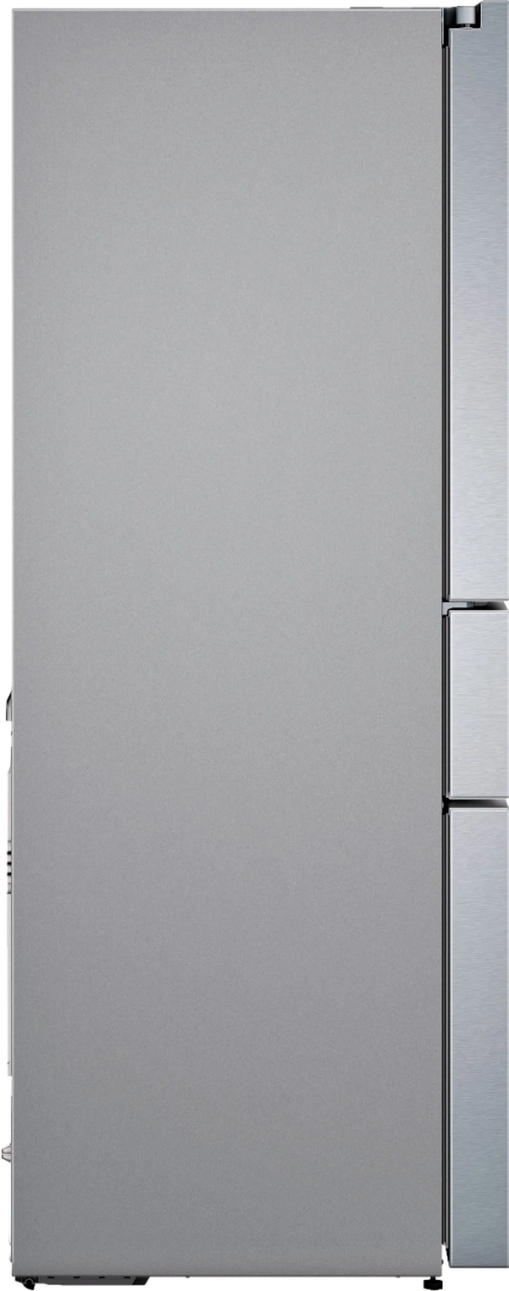 Bosch - 800 Series 20.5 Cu. Ft. 4-Door French Door Counter-Depth Smart Refrigerator - Stainless steel