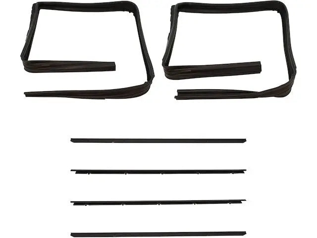 Door Window Belt Weatherstrip Kit  6 Piece  Compatible with 1982  1993 Chevy S10 1983 1984 1985 1986 1987 1988 1989 1990 1991 1992