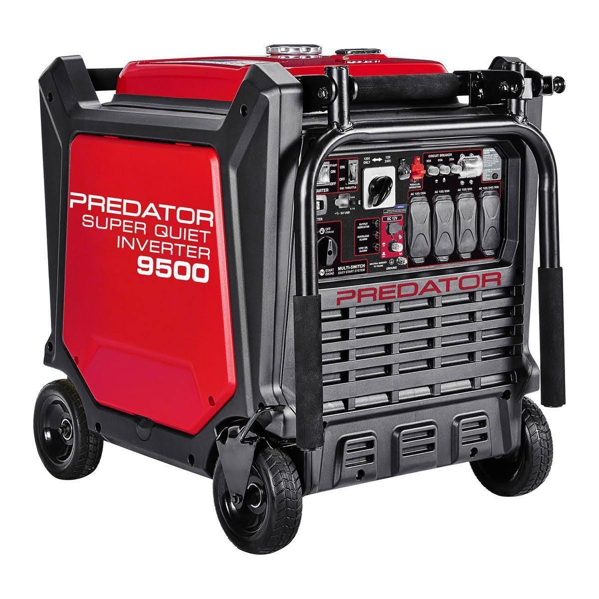 Predator 9500 Watt Super Quiet Inverter Generator With Co Secure Technology 57080-Instock
