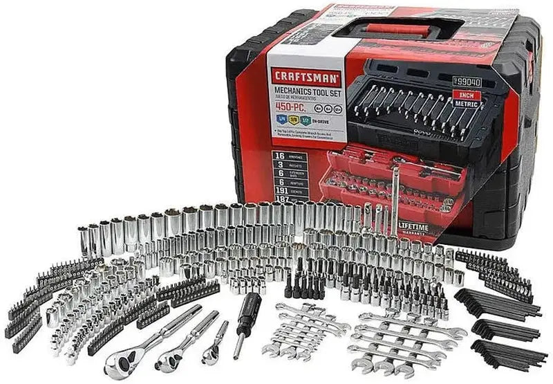 Craftsman 450-Piece Mechanics Tool Set  Comprehensive Socket, Ratchet & Wrench Collection