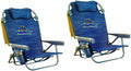 Tommy Bahama Backpack Beach Chairs – 2-Pack, Lightweight, Portable, Blue Colorway
