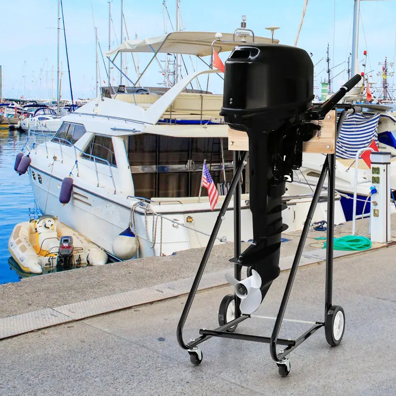Sturdy Outboard Motor Stand for Secure Storage, Maintenance & Boat Engine Support