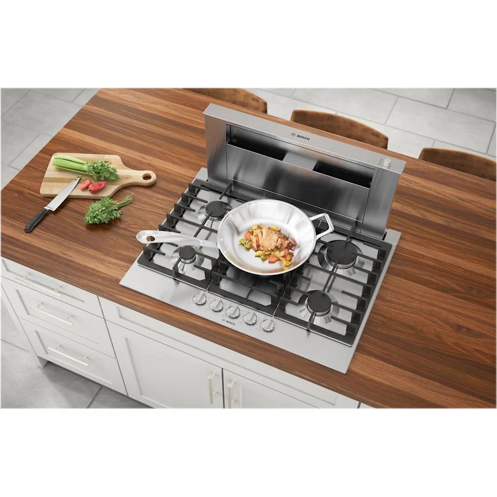 Bosch - 800 Series 30" Built-In Gas Cooktop with 5 burners - Silver