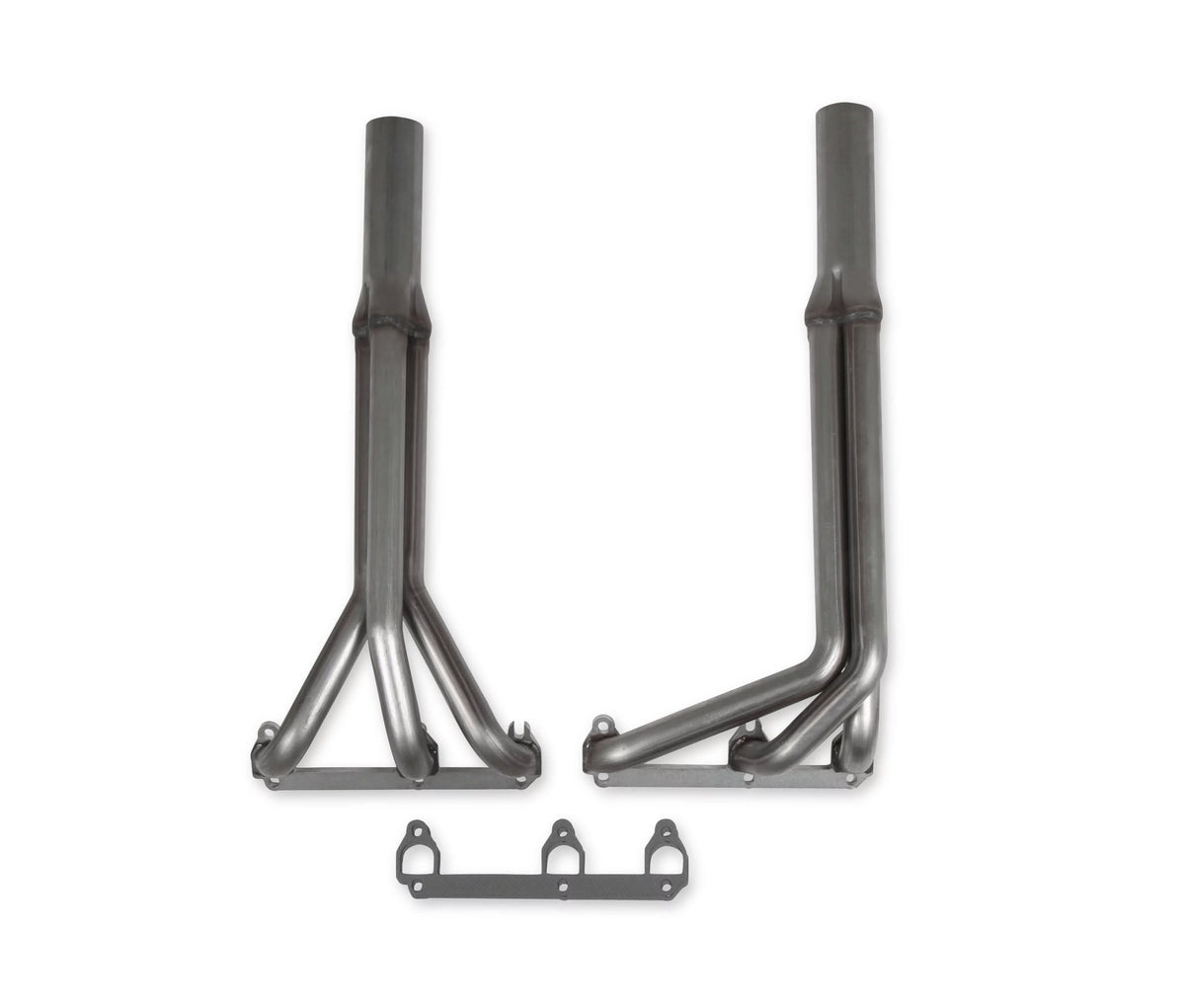 Flowtech 11587FLT Upright Headers 1-1/2" Primary, 20" Long, 27" tall, 2-1/2" x 10" Collector - 409SS Natural Finish