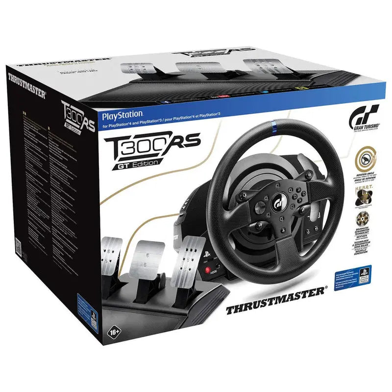 Thrustmaster T300 RS GT Racing Wheel – PS4 and PC-Compatible Force Feedback Driving Simulator