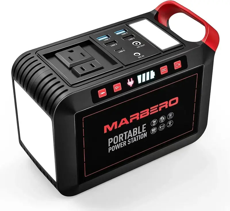 Compact Portable Power Station  88Wh Solar-Compatible Lithium Battery with Fast-Charging Output