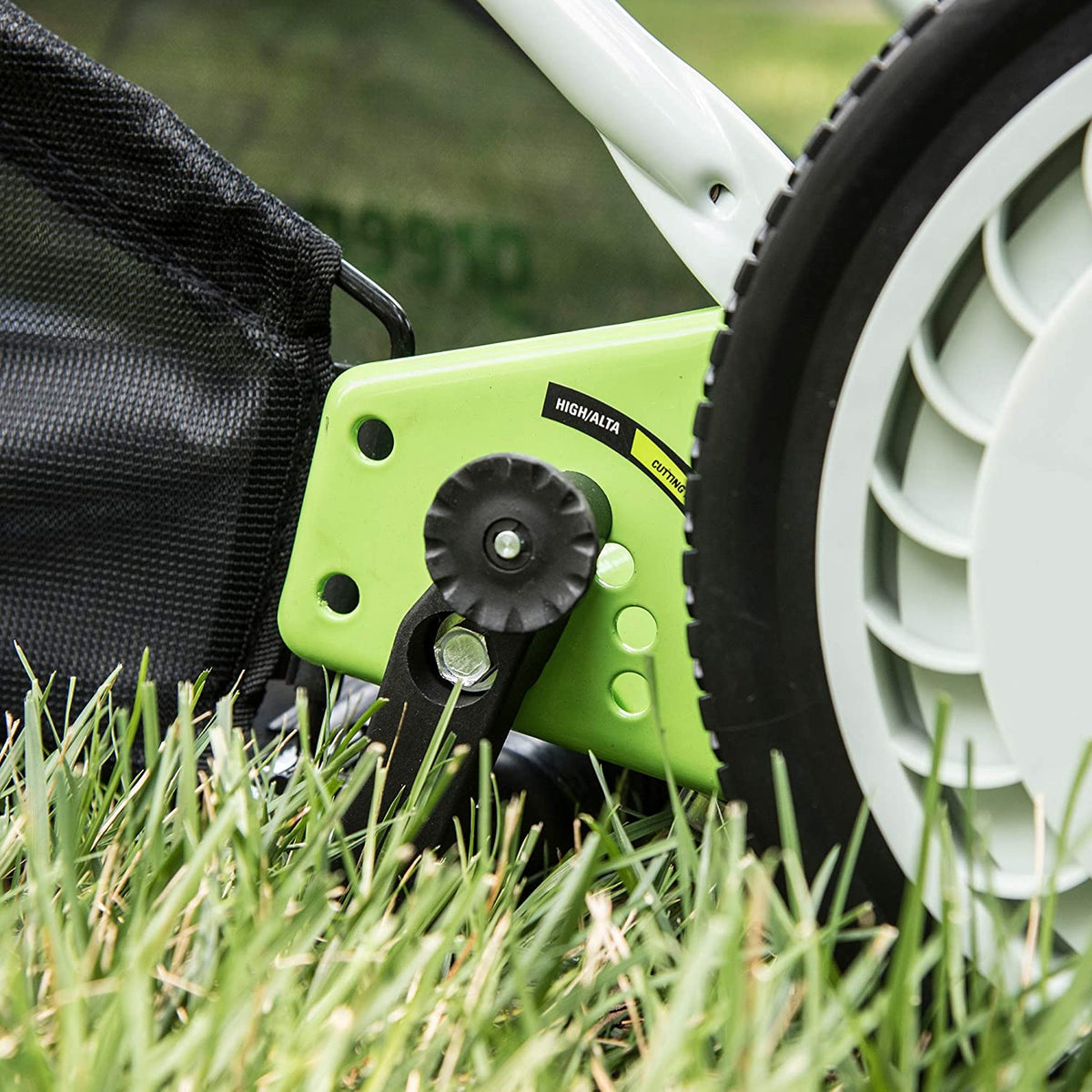 Greenworks 16-Inch Reel Lawn Mower with Grass Catcher 25052 .Black/Green . 47"D x 22"W x 29.75"H💝 Last Day For Clearance