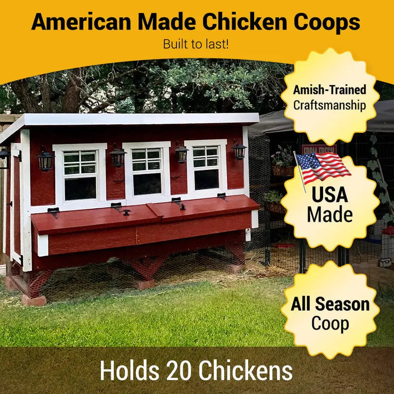 OverEZ XL Chicken Coop – Accommodates Up to 20 Birds