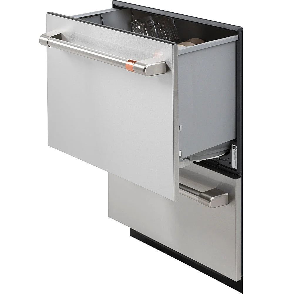 Café 24" Top Control Built-In Double Drawer Dishwasher - Stainless steel